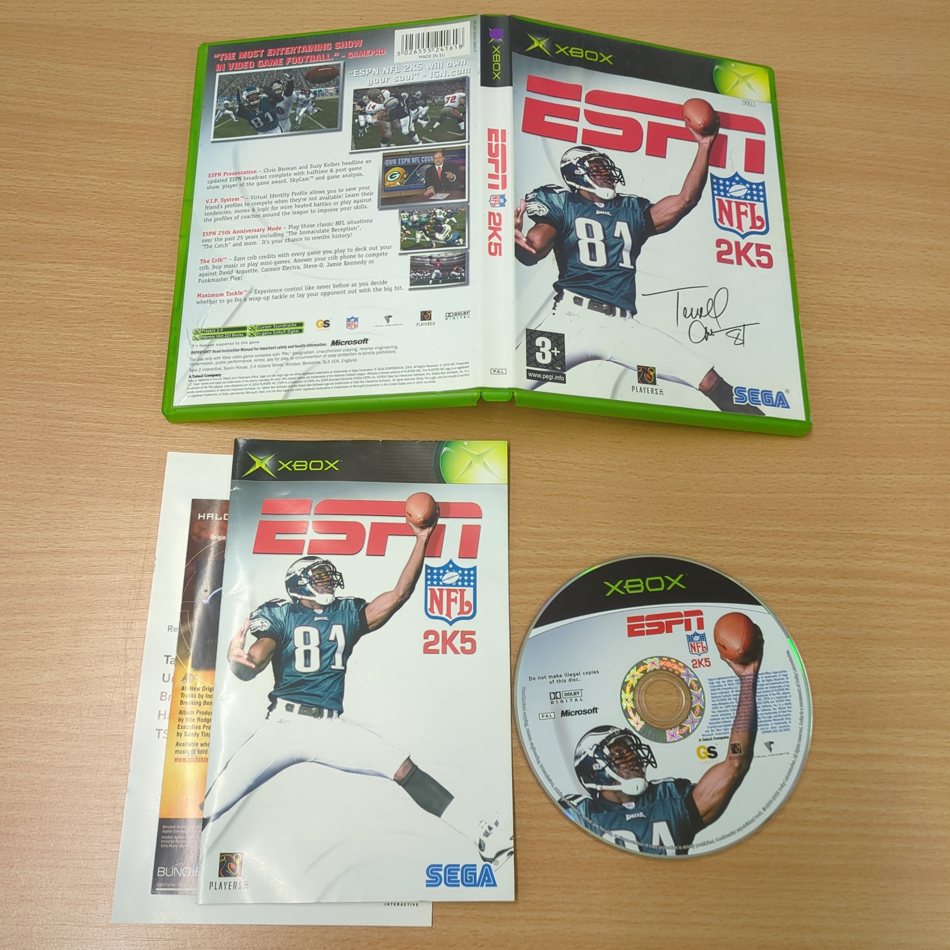 ESPN NFL 2K5 original Xbox game ESPN NFL 2K5 original Xbox game